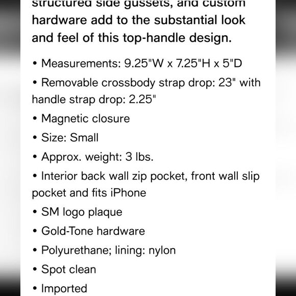 Steve Madden BEvelyn Rhinestone Logo Satchel - Picture 9 of 10